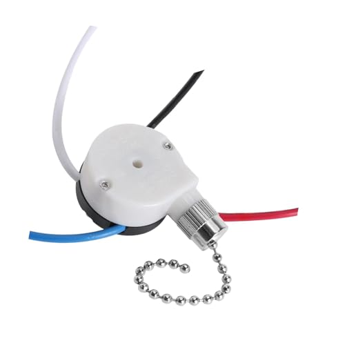 Image of ATORSE Pull Chain Switch Multifunctional Replacement Part Wall Lamps 3 Speed 4 Wire Silver|Home & Garden|Lamps, Lighting & Ceiling Fans|Lighting Parts & Accessories