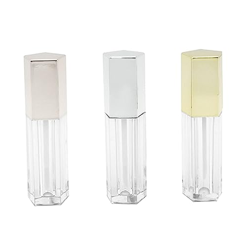 minkissy 3 Piezas botellas de brillo de labios botellas de de lápiz labial tubos de brillo de labios vacíos gloss labios barra labios tubo de bricolaje de lápiz labial