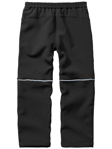 Jogwits Kinder Softshellhose Wasserdicht Skihose Warm Outdoorhose Thermohose Gefüttert Winterhose Wanderhose Cargohose für Jungen und Mädchen