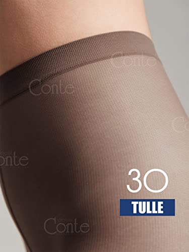 Image of Conte elegant Sheer 30 Denier Matte Pantyhose - Tulle