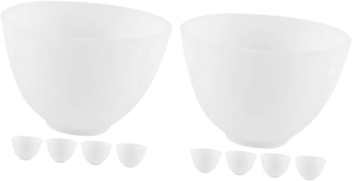 10pcs Facial Mask Mixing Bowl Silicone DIY Mask Bowl Skincare Product Mixing Container Spa Supplies Skin