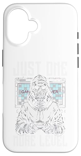 Just One More Level Skull �Q�[�}�[�f�U�C���B �X�}�z�P�[�X iPhone 16 �p