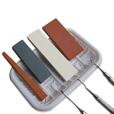 Raise Products Dental Instrument Ceramic Sharpening Stone (3” X 1.25” X 0.25”) | Medium Grit | Dentist Tool Sharpening | Sterile | Portable #TOP1
