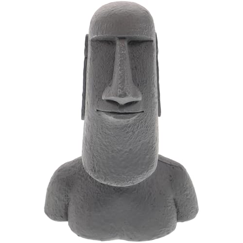 Estatua Moai de Resina Mini 5.11x3.54x1.96 pulgadas