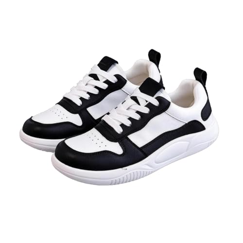 Baskets à grosses plateformes en cuir synthétique noir pour femme taille 36