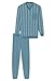 Produktbild Schiesser Herren Schlafanzug lang-Comfort Nightwear Pyjamaset, blaugrau_181162, 52