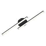 Diese moderne LED Deckenlampe, gefertigt aus Metall-Kunststoff, wird durch das edle schwarze Design zu einem echten Hingucker