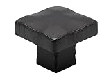 Hearth Creek Hammered Black Square Cabinet Door Knob - 4 Pack