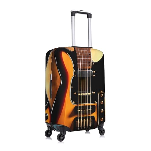 Instrumental Guitar Luggage Cover Elastic Washable Suitcase Cover Anti-Scratch Suitcase Protector Spandex Luggage Protector Travel Baggage Covers for 18-32 inch Luggage, Large2