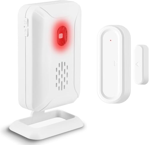 Drahtlose Türklingel Türklingel, Tür offen Sensor Alarm, Pass-Through-Fenster-Alarm-Sensor für Home Store Office Sicherheit, Unterstützung 5 Modi 36 Melodien 120M Übertragungsabstand batteriebetrieben