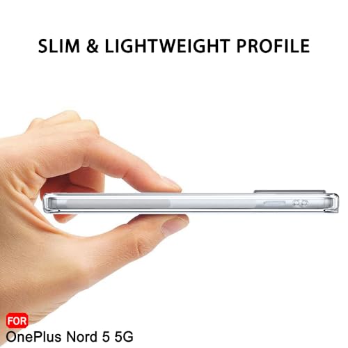 Image of TheGiftKart Back Cover Soft Case for OnePlus Nord 5 5G | Best Camera Protection | Inbuilt Dust Plugs & Anti-Slip Grip | Ultra Clear Slim Back Cover Case for OnePlus Nord 5 5G (Silicone, Transparent)