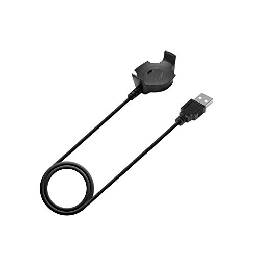 CABLEPELADO Cable USB Carga y sincronización | Compatible con Huami Amazfit | Cargador smartwatch Huami Amazfit | Cable Fitness Tracker Huami Amazfit | Longitud 1 Metro | Negro