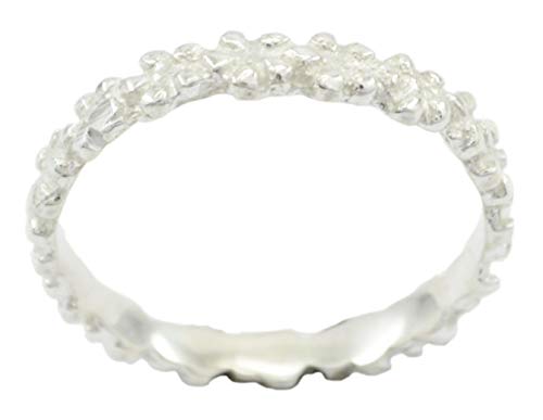 Bague en Argent Sterling 925 minimaliste et élégante avec gemme naturelle
