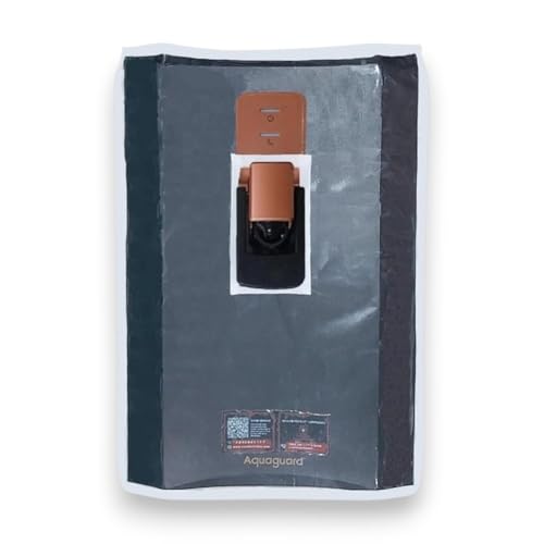 Image of Water Purifier Cover compatible with Aquaguard Copper Superio RO +UV /UF Blue PVC with Transparent Front & White Border | Scratch Resistant,Waterproof & Dustproof (48cm x 29cm x 32cm)