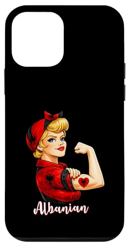 Proud Strong Albanian Girl Woman Girlfriend Albania Flag �X�}�z�P�[�X iPhone 12 mini �p