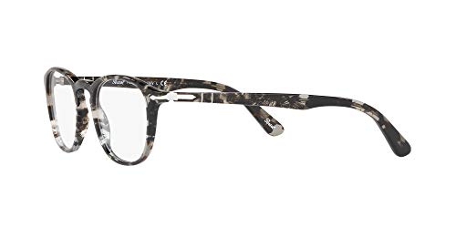 Persol Po3143V Rectangular Prescription Eyewear Frames, Grey Tortoise/Demo Lens, 47 Mm #TOP2