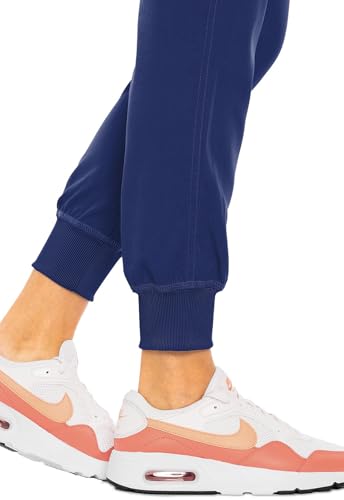 Med Couture Calça feminina Touch Scrub Yoga Jogger com 5 bolsos e cordão na cintura - MC7710, Galáxi