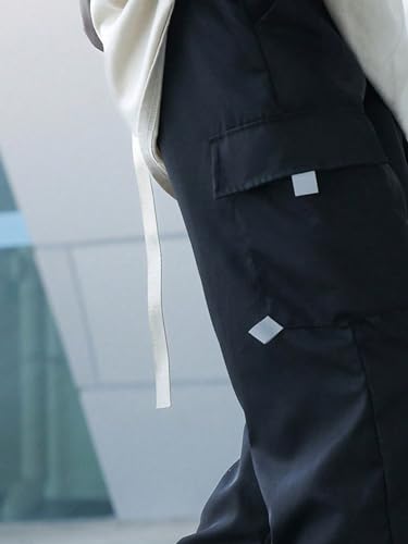 Floerns Boys Elastic Waist Street Pants Flap Pocket Side Solid Cargo Pants2