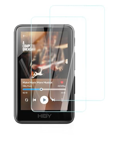 UYRUREL (��������) �X�N���[���v���e�N�^�[ HiBy R1 HiFi MP3�v���[���[�p ���𑜓x�Ϗ��t�B���� HD�N���A �C�A�h�~ �ȒP���t���L�b�g�t�� 2���p�b�N