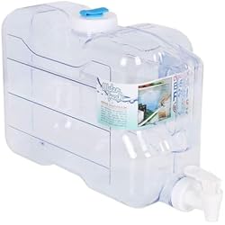 Dispensador Para Alcohol Liquido Tradineur - Dispensador de bebidas de plástico para frigorífico con grifo, bote dispensador, botella, garrafa con grifo - 21 x 12,5 x 34,5 cm - 5,6 litros