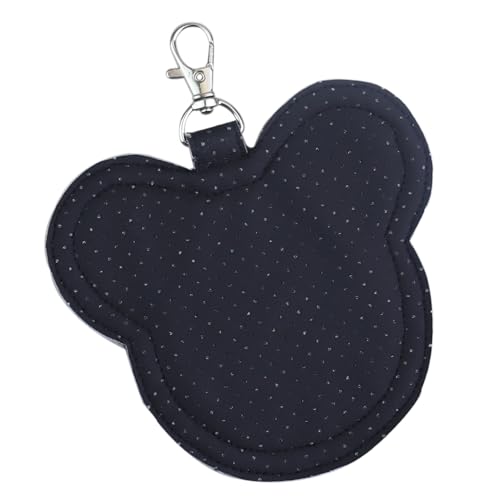 Portable Pin Display Keychain Black Mouse Ear Pin Quick Trading Display for Bags Backpack Park Collection Trading Pin Showing