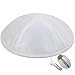 Zion Judaica Deluxe Raw Silk Kippot for Affairs or Everyday Use Single or Bulk Orders - Optional Custom Imprinting Inside for Any Affair (1PC, White)