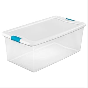 CeilBlue LoKii Clear Latching Storage Box – 106 Quart