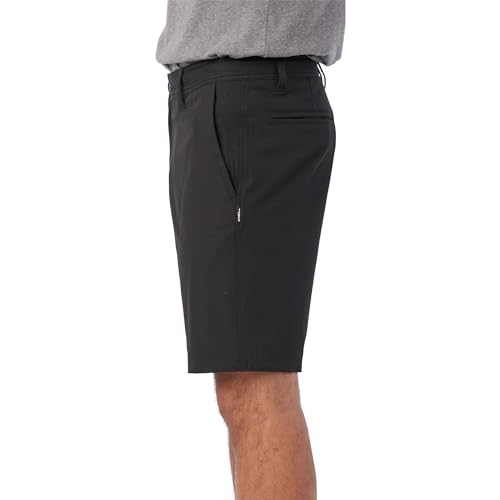 O'NEILL Men's 19 Inch Reserve Light Check Hybrid Shorts - Quick Dry Swim Trunks for Men with Fabric and Pockets2