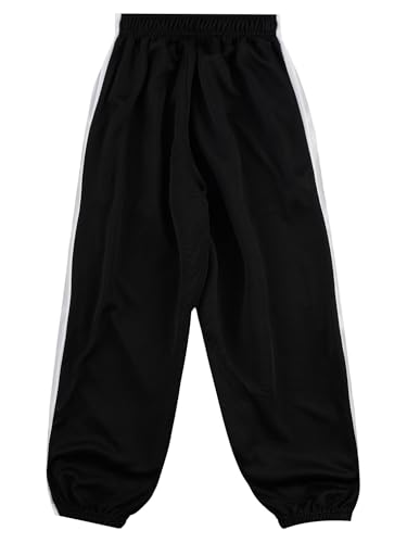easyforever Youth Boys Basketball Pants, Side Button Running Athletic Workout Sweatpants Casual Loose Jogger4