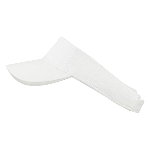 Youth Cotton Sun Visor - White Osfm #TOP4