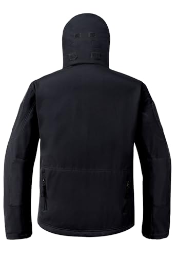 Image of Men's Softshell Jacket Fleece Windproof Waterproof Thermal Tactical Coat Outdoor Jacket Hiking Camping