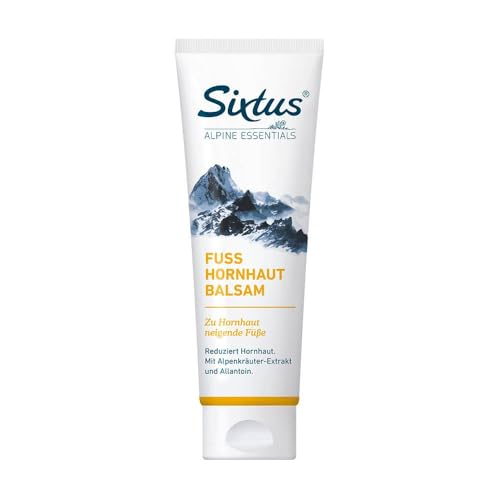 Sixtus FUSS HORNHAUT BALSAM mit Alpenkräuter-Extrakt und Allantoin - Für weiche, geschmeidige Füße - 125 ml