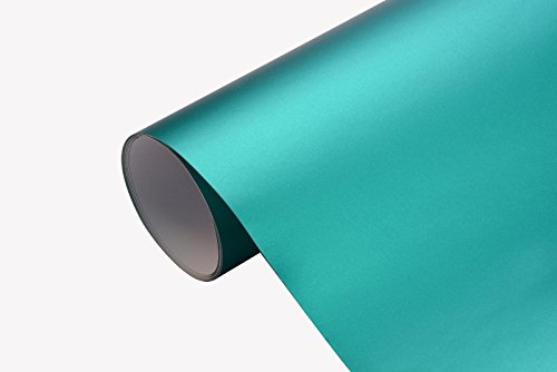 Film Adhésif Chromé Mat Vert Menthe - 12€/m² - Pour Habillage Auto, Meuble, Car Wrapping - Neuf