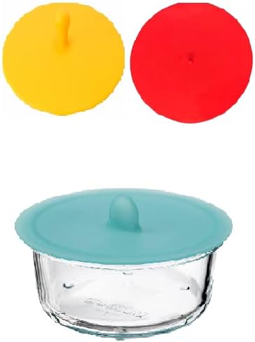 Milestouch-4 Pcs Silicone Lids Sturdy Suction Seal Covers Easy Use And Storage Food Safe For Cups Bowls, Lid For Microwave, Lid Keep Microwave Clean&Sanitary, Heat Resistant 230C (4), Multi-Coloured