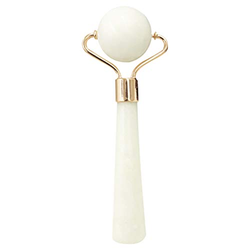 PIXNOR Rolo de Jade Natural Facial Pedra de Jade Quartzo Rolo Facial Quartzo Jade Massager Ferrament