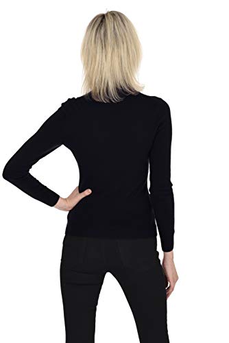 Cashmeren Women’s Essential Knit Turtleneck Sweater 100% Merino Wool Long Sleeve Roll Neck Pullover3