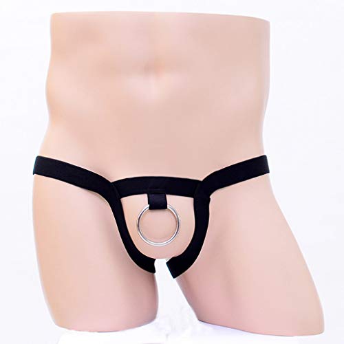 Lingerie for Men Strappy T-Back Suspensory Jockstrap Boxer Briefs Mesh Trunks Male Thongs2