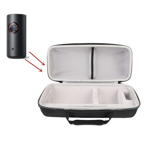 Sxhlseller Etui Podróżne do Projektora Nebula Capsule 3 1080p, Twarde Etui EVA Pasujące do HY300 HY320 Pierwszej i Drugiej Generacji, Odporna na Wstrząsy, Pyłoszczelna Przenośna Torba na Projektor z