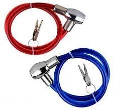 Mystte Multipurpose Heavy Duty Cable Lock | Helmet Lock | Cycle Lock |Bicycle Lock | Safety Lock for Luggage with 2 Keys (Pack of 2) (B0CQ4PXNVQ) Amazon Price History, Amazon Price Tracker