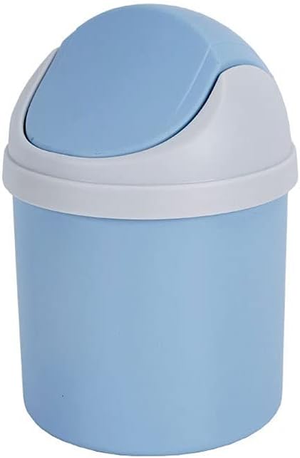 ごみ箱 ミニかわいいゴミ箱 デスクトップゴミ箱 プラスチックゴミ箱 オフィスデスクトップキッチンに適しています スイング