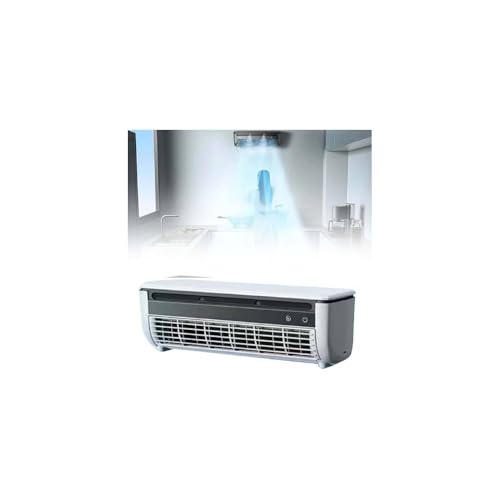 Ventilador de aire acondicionado de pared de cocina sin taladrar, aire acondicionado de carga inalámbrica 2025, refrigeración instantánea de 10 segundos, refrigeración rápida, portátil, montado en la