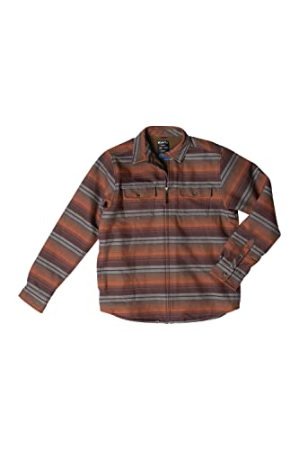 KAVU Eagle Pine Mens Full Zip Jacket Shirt-Midnight Stripe