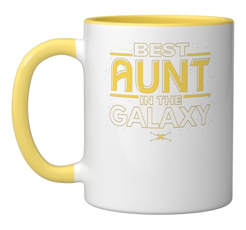 Mug cerámico Star Wars 11 onzas Amarillo y blanco miniatura 1