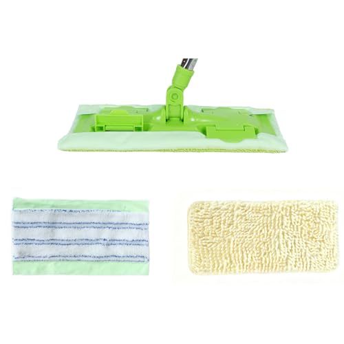 EaseYourDay Wet Dry Flat Mop Head with 2 Washable Pads US Acme Thread
