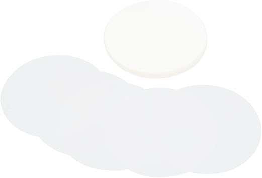 AUNMAS 100Pcs Badge Films, Plastic Clear Protective Covers, Button Film for Pin Badge Fridge Magnet Crafts75mm