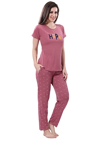 Image of DZZO Women's Cotton Printed Night Suit