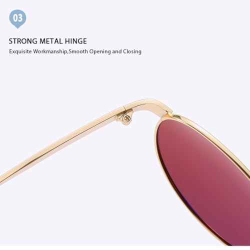 Lunettes de soleil en métal polarisées éliminant les reflets gênants