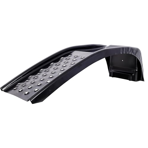 Rampas para automóvil de 8000 lb de capacidad, rampas pesadas de acero para mantenimiento de camiones, SUV y automóviles, cambio de aceite, 35 pulgadas de largo, paquete de 2, negro miniatura 3