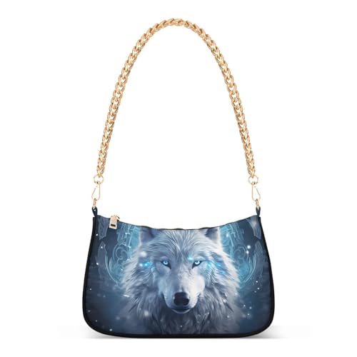 Sac à main fourre-tout loup céleste pour vos sorties citadines