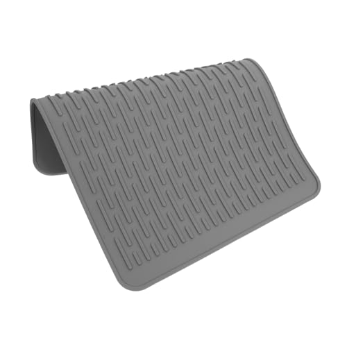Kisangel Almohadilla Protectora de Silicona Accesorios para Asar a la Parrilla Alfombrilla de Parrilla de Silicona Kit de Accesorios para Plancha Gel de sílice Grey
